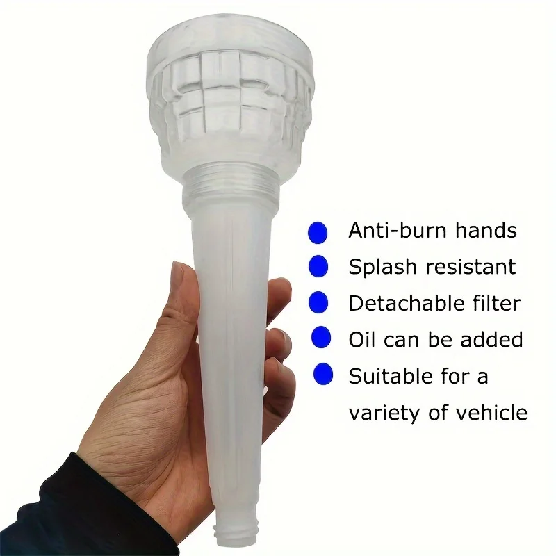 1PC car oil filter cartridge disassembly tool filter cartridge splash proof and scald proof funnel