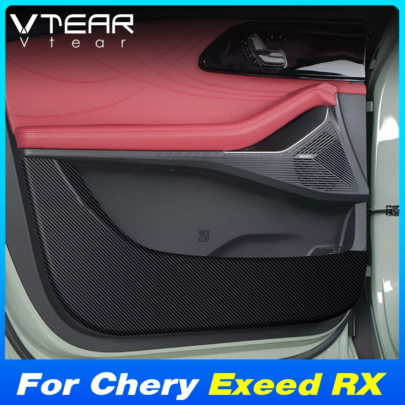 

Vtear Car Door Anti Kick Cover Stickers Decoration Interior Glove Storage Box Handle Mat Accessories Parts For Chery Exeed RX