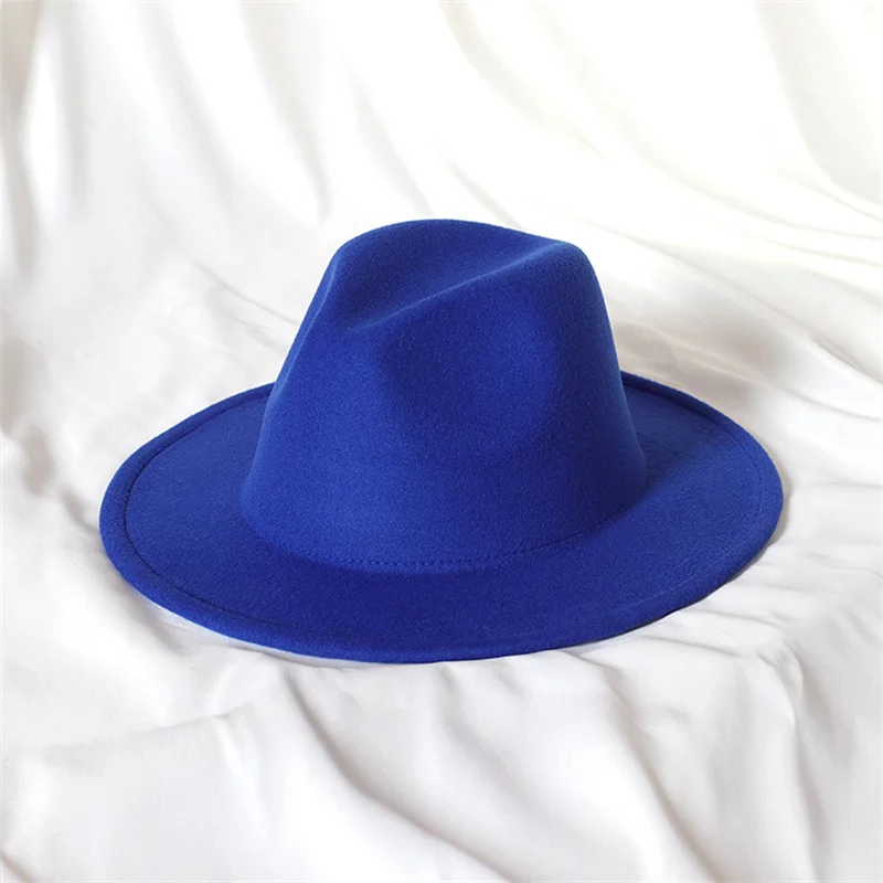 Vegan Elegant Fedora Hats Men Women Wide Brim Hats Church Hats Panama Hats New Hats Women Fedora Wholesale  sombrero mujer