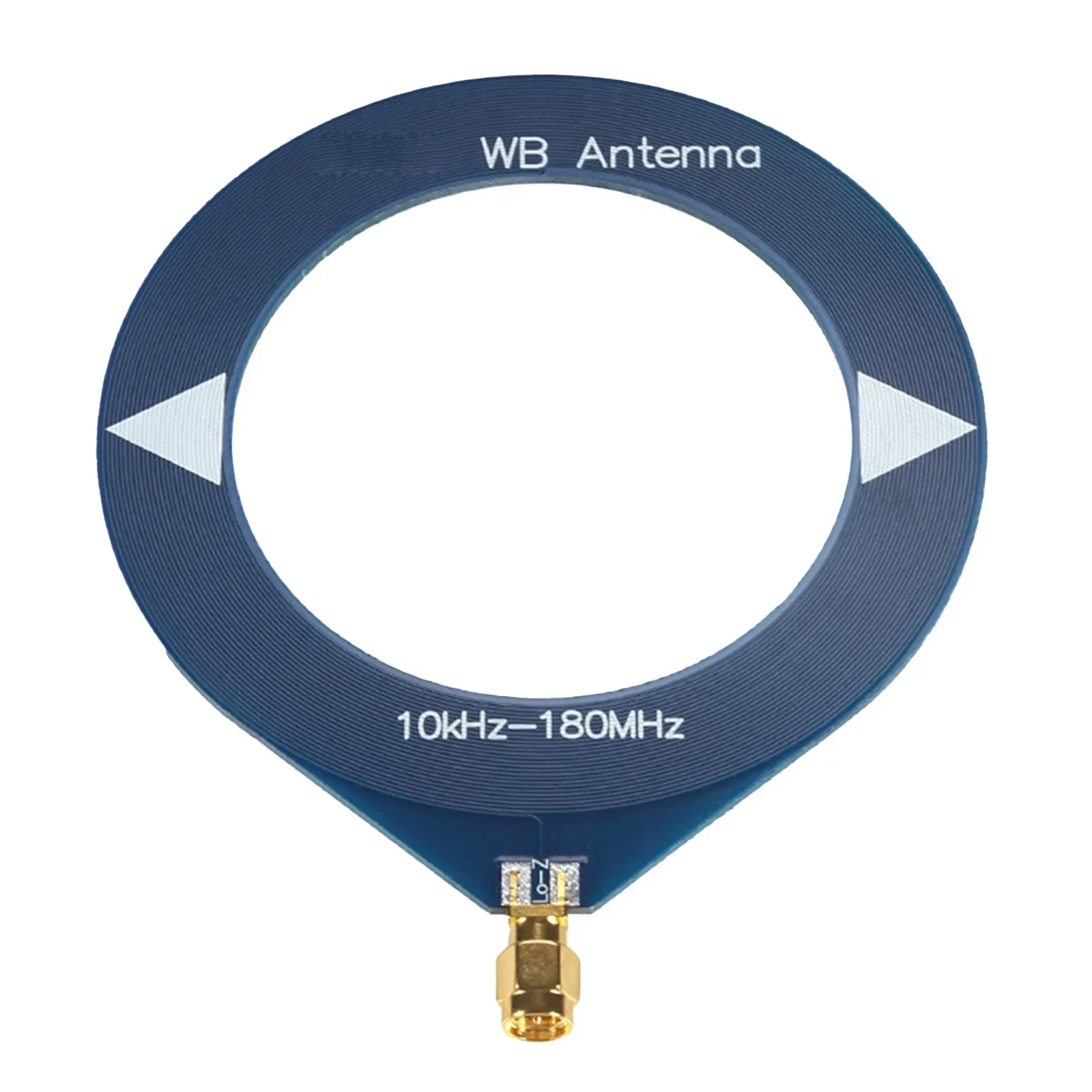 SMA Pin Connector Small Ring Antenna Supporting a Broad Range of Frequencies from a Minimum of Nine Point Nine Kilo Hertz