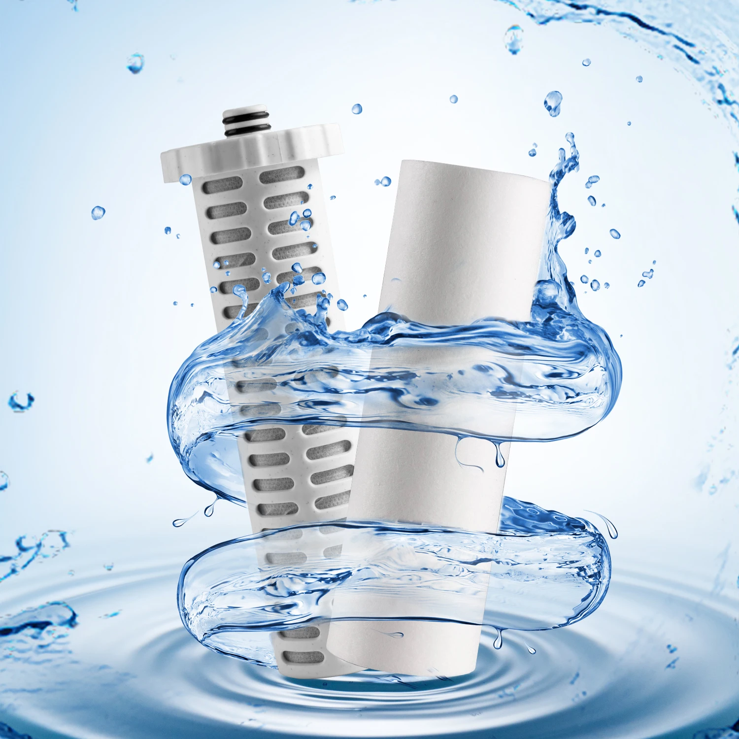Miniwell L760-E201 Shower Filter, Black Color With Electronic Display , Remove Heavy Metal , and Two Cartridges Inside