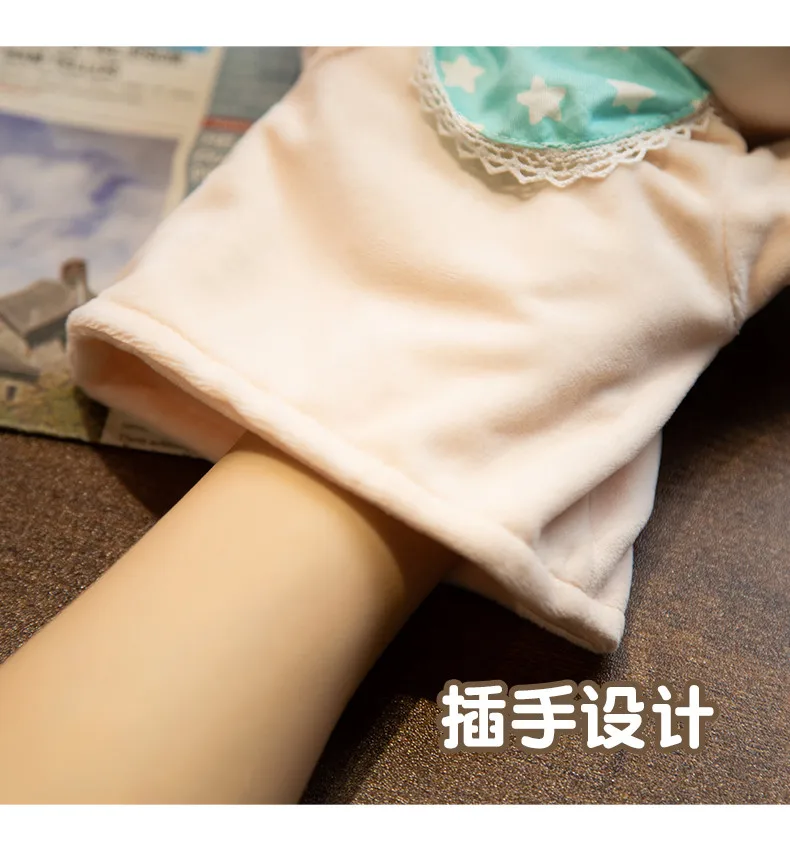 رائعتين الباندا أرنب أفخم محشوة اللعب الحيوان دمية لغز الدمى أداء الدعامة هدايا عيد الميلاد