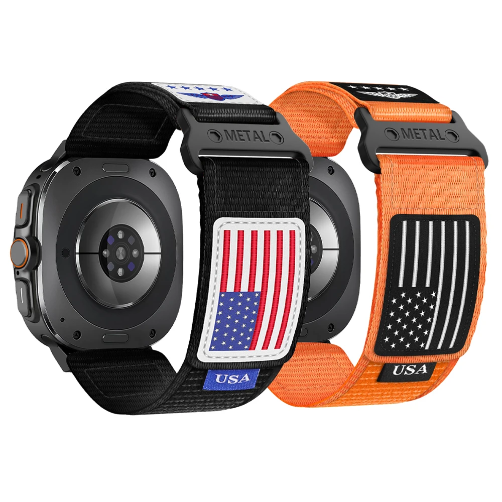 Correa deportiva para Samsung Galaxy Watch Ultra 47mm, accesorios de muñeca, correa de nailon, pulsera ajustable, correa Galaxy watch 7 Ultra