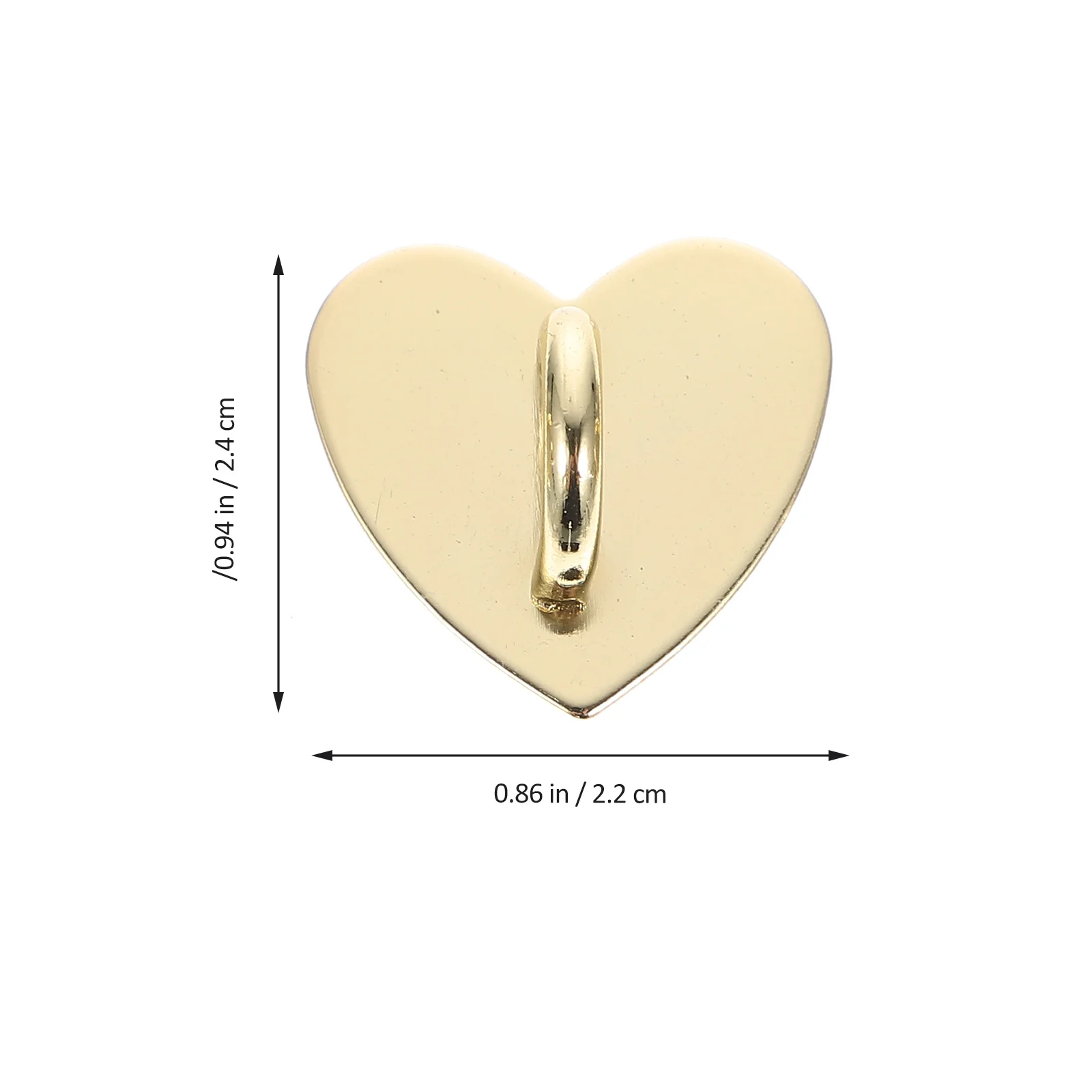 12 قطعة من مشابك الهاتف المحمول ذاتية اللصق على شكل قلب من السبائك، إكسسوارات لتزيين غطاء الهاتف، لوازم الحرف اليدوية