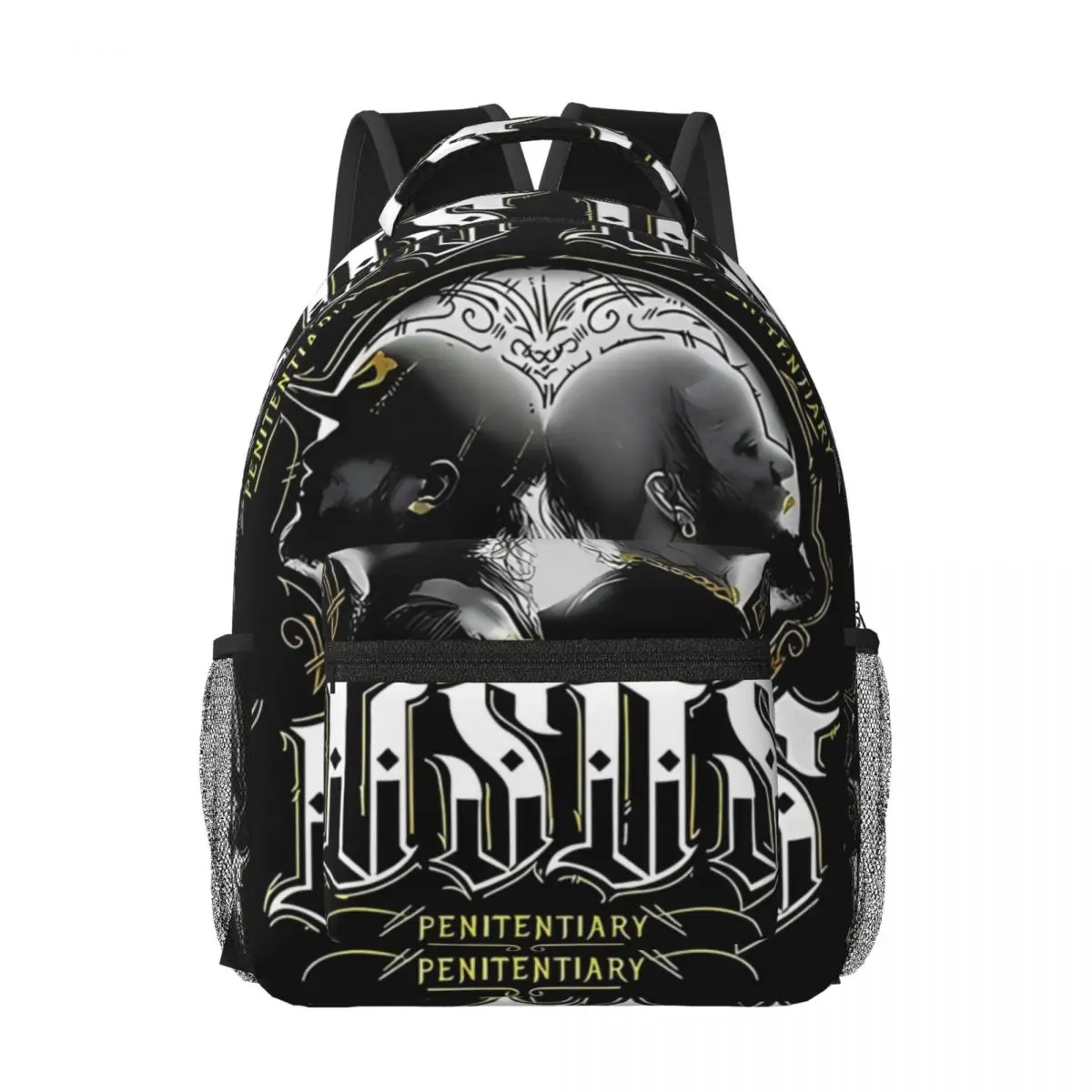 WWE The Usos Penitentiary Authentic Backpack Student Schoolbag for Men Women Laptop Canvas Bags 17in