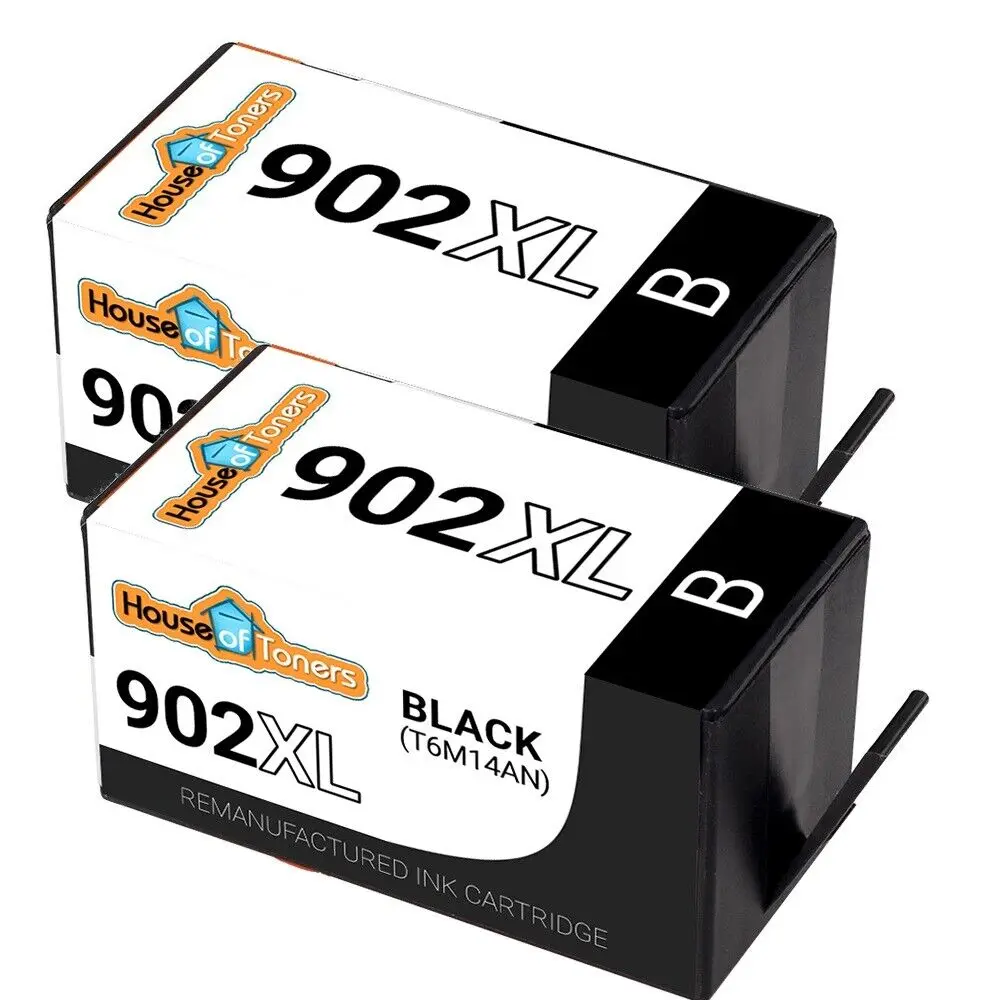 Tinta negra remanufacturada HP 902 XL para Officejet Pro 6970 6975 6978, 2pk