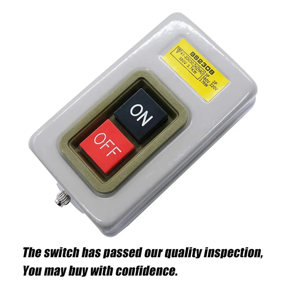 Single Phase Motor On Off Start/stop Push-button Switch 220V/380V Push Button Switch For Grinders Water Pumps Power Tools