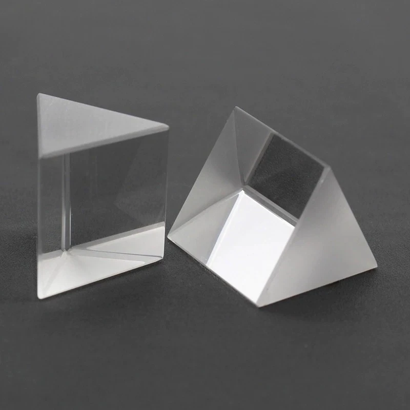 

1PC 40x40x40mm Lens K9 Optical Glass Equilateral Triple Triangular Prism Optical Experiment Prism