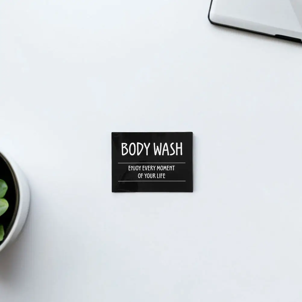 2Sets Waterproof Self Adhesive Waterproof Label For Home Bathroom Dorm Room Self-adhesive Shampoo Conditioner Labels