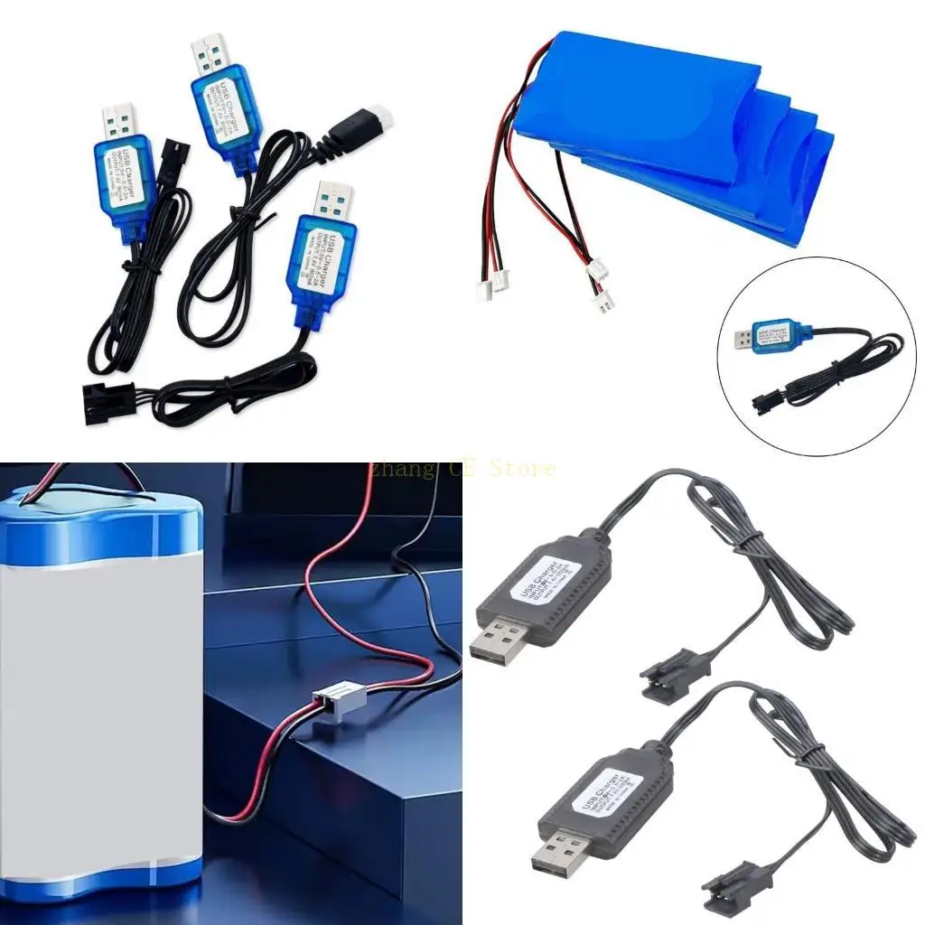 

M5TD 7.4V USB -зарядный кабель с SM2.0 3P 4P XH 3P PLAGENTORS для транспортных средств для транспортных средств