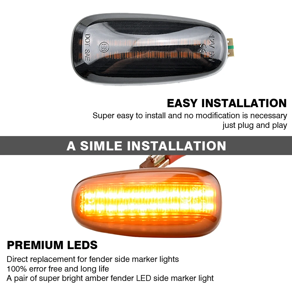 

2 Pieces High quality For Opel Zafira A 1999-2005 Dynamic Blinkers LED Turn Signal Lamp Car Lights For Opel Astra G 1998-2009