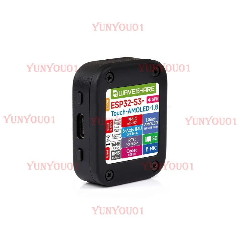 

ESP32S3 Xiaozhi AI voice chatbot 1.8 inch display AMOLED capacitive touch screen