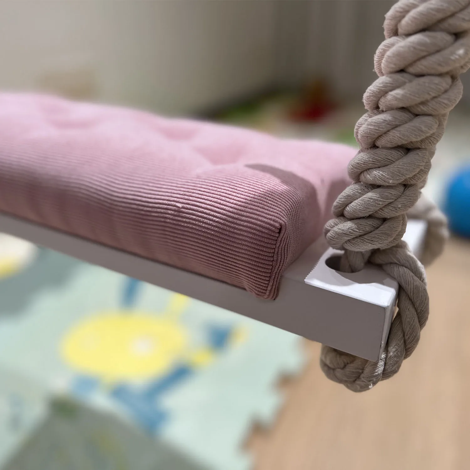 Kind Schaukel Stuhl Hängen Schaukeln Set für Kind Erwachsene Sicherheit Kinder Spielzeug Schaukel Massivholz Sitz mit Kissen Baby Zimmer dekoration