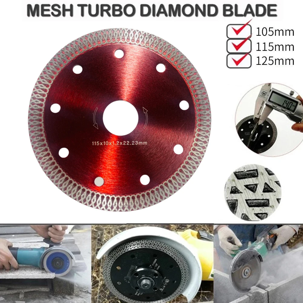 1pcs 4/4.5/5 Inch Diamond Circular Saw Blade Ultra-thin Cutting Disc Dry Or Wet Marble Saw For Granite Marble Tile Ceramic Brick