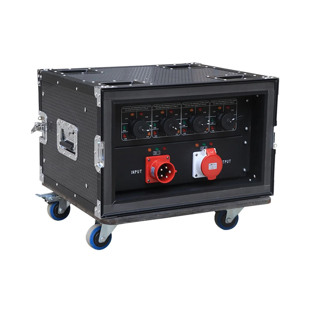 Customized 32A 5-Pin Input 4-Road 19-Pin Socapex Output Power Distribution 5-Pin Input 4-Road 19-Pin Socapex Power Distributor