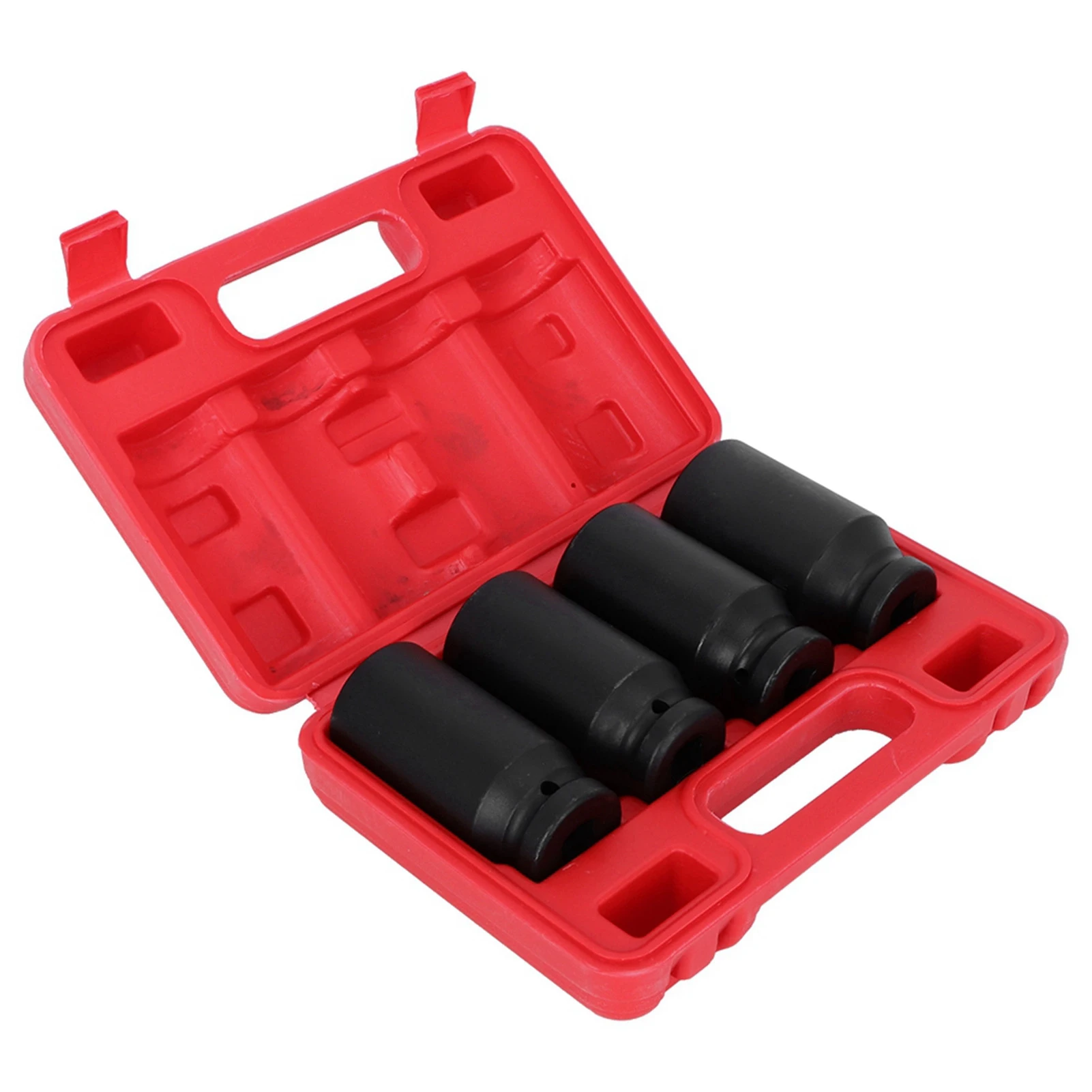 

4pcs 6 Point 1/2in DR Front Back Wheel Drive Axle Nut Deep Impact Socket Accessory