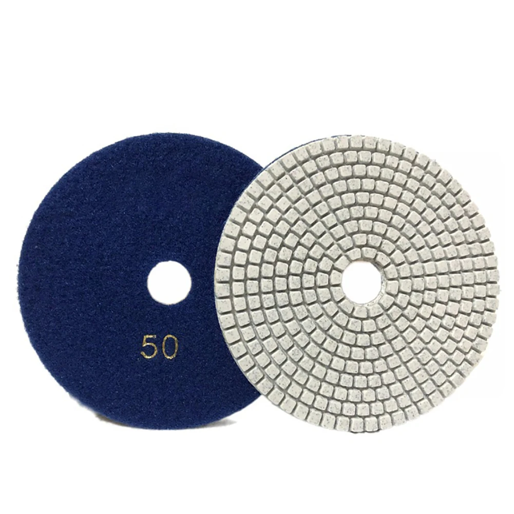 5Inch 125mm Dry/Wet Diamond Polishing Pads Flexible Grinding Disc For Granite Marble Concrete Stone Sanding Discs Grinding Tools