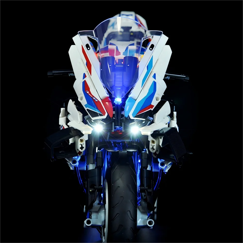 LYBMTWF LED-verlichtingsset compatibel met Lego 42130 motorfietsbouwstenen model (exclusief de modelstenen)