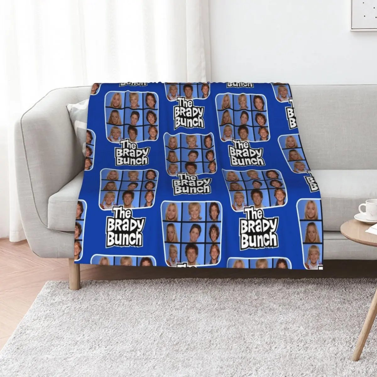 

The Brady Bunch Throw Blanket Plush warm for winter For Decorative Sofa Decorative Sofas Blankets