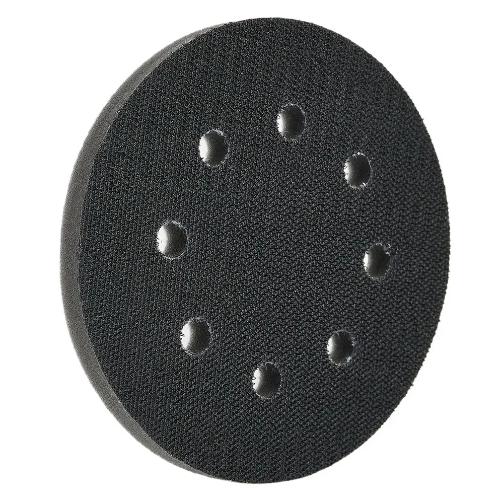 1pc 8 Hole Soft Sponge Interface Pad 5Inch 125mm Loop Hook Sanding Pads Backing Plate Sander Polishing Grinding Abrasive Tools