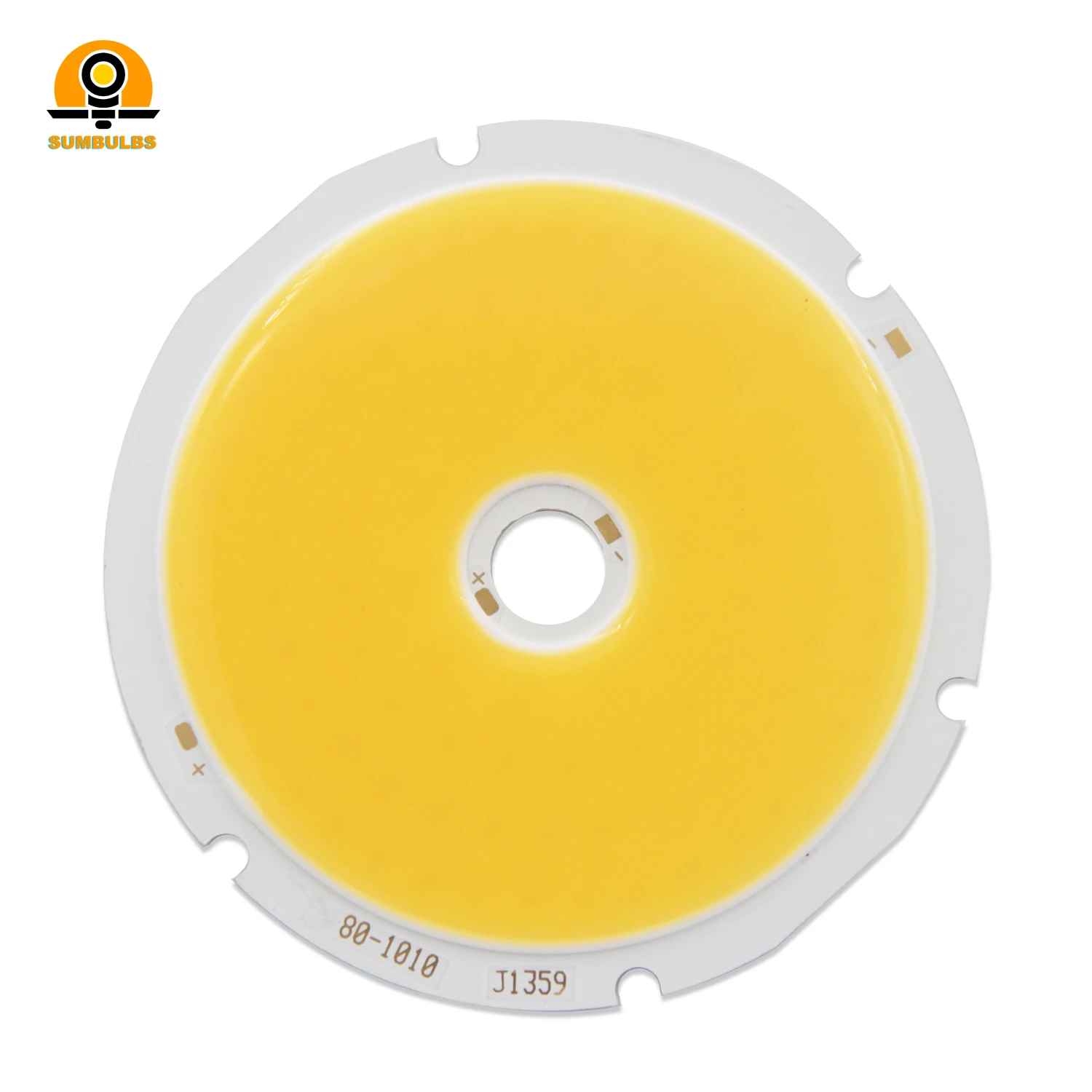 환형 전원 COB LED 모듈, DIY 전구 다운라이트, 웜 쿨 화이트 입력 DC 30-33V 1500mA, 50W, 5000 루멘 광원, 80mm