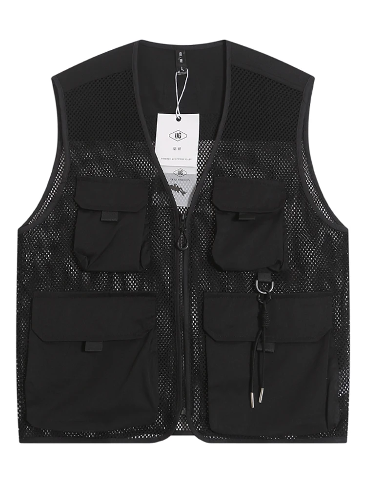 summer-outdoor-workwear-pocket-vest-lightweight-mens-fishing-mesh-breathable-vest-functional-photography-vest