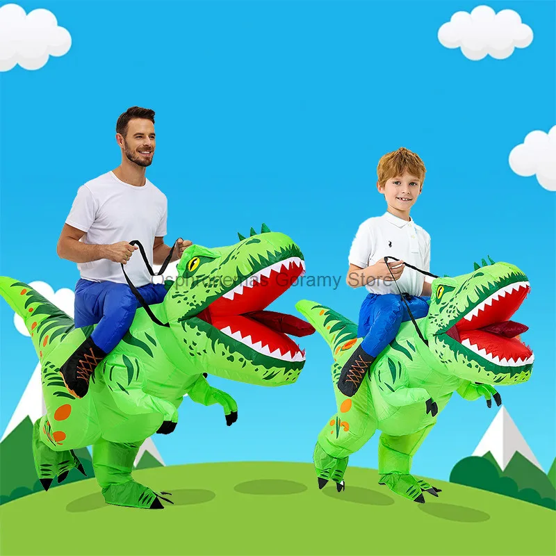 

Halloween Thorn Dinosaur Inflatable Clothing Half-body Parent-child Clothing Party Outdoor Inflatable Performance Clothing