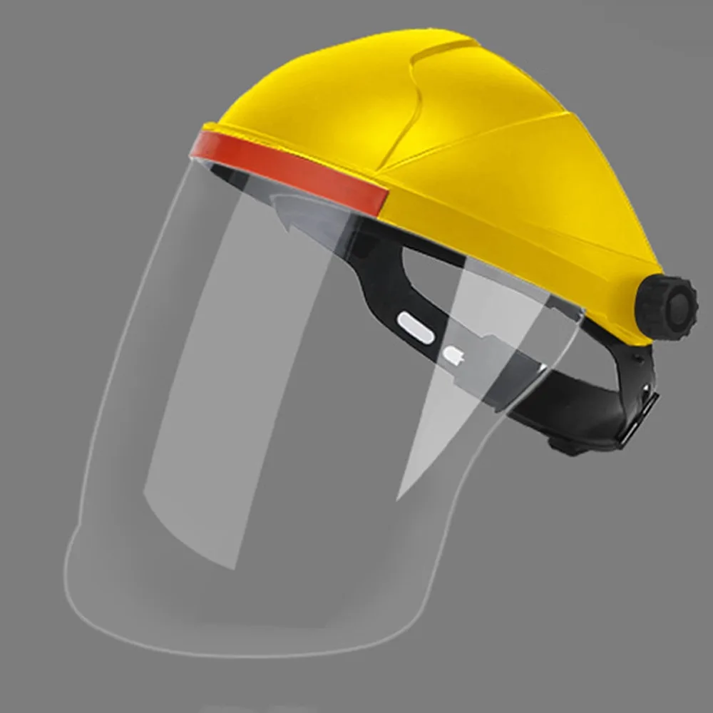 PC Plastic Welding Protective Mask Transparent Flip Front Visor Protective Face Cover Anti-shock Full Protection