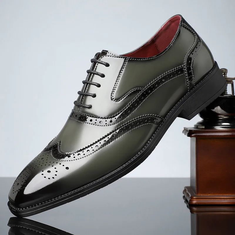 

Shoes for Men Fashion Designer Pointed Dress Shoes Men Casual Brogues Oxford Shoes Male Wedding Dress Wedding Formal Footwear