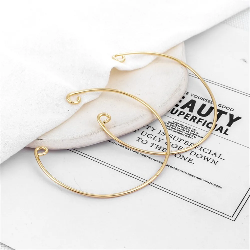 

14K Gold 9-Character Open Bracelet Ring, Handmade DIY Bracelet Accessories, DIY Jewelry Materials, 60mm