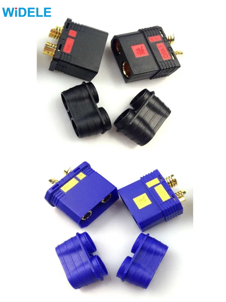 AliExpress WiDELE 1/2/3/4/5 Pairs QS8S Original Anti-Flash high Current QS8 8 mm EC8 Gold Plug Connector Reverse Polarity Proof 180A e-Bike e-Sc