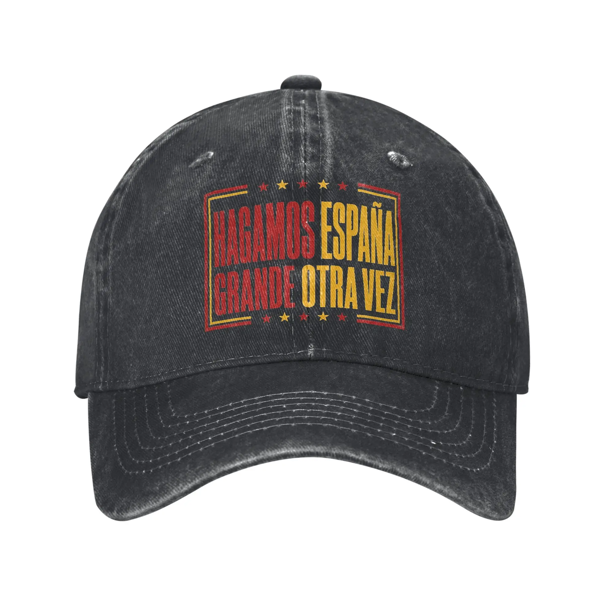 Unisex Make Spain Great Again  Caps Headwear Baseball Cap Vintage  Trucker Hats Adjustable