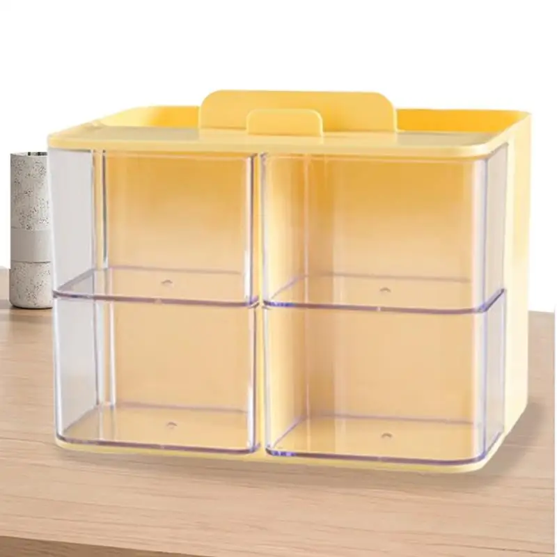 Desktop Organizer With Drawers Desktop Storage Box Desk Drawer Organizers Cosmetic Case Aesthetic Desk Organizer Organizer With