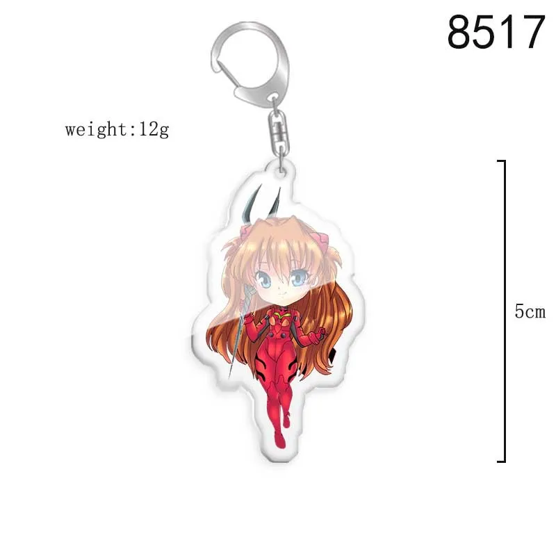 Anime Keychain for Women Men Accessories Fashion Cute Bag Pendant Holder Key Chain Ring Acrylic Cartoon Friends Jewelry Gift