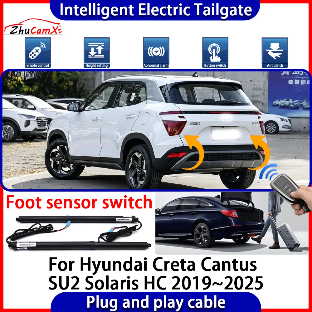 Automatic Lifting kit Trunk Intelligent Electric Tail Gate Lift Tailgate for Hyundai Creta Cantus SU2 Solaris HC 2019~2025