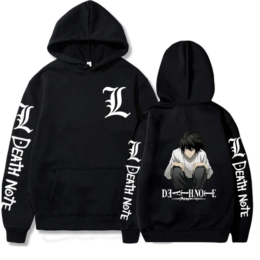 Sweat à Capuche Zippé Death Note Yagami Light & L Lawliet - Cosplay Anime Mixte