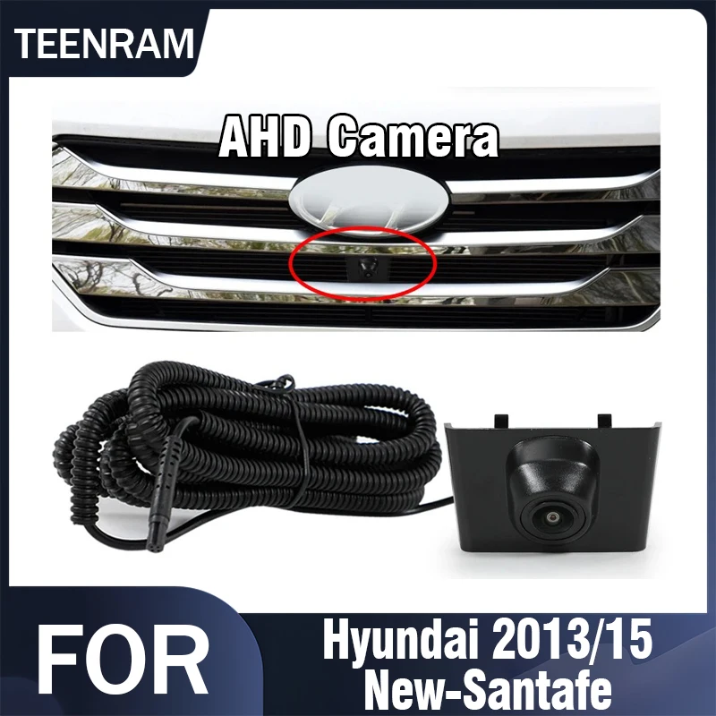 

TEENRAM for Car Hyundai 2013/2015 New-Santafe (IX45) 150° Fisheye AHD 1080P Vehicle Front View Camera Night Vision Waterproof