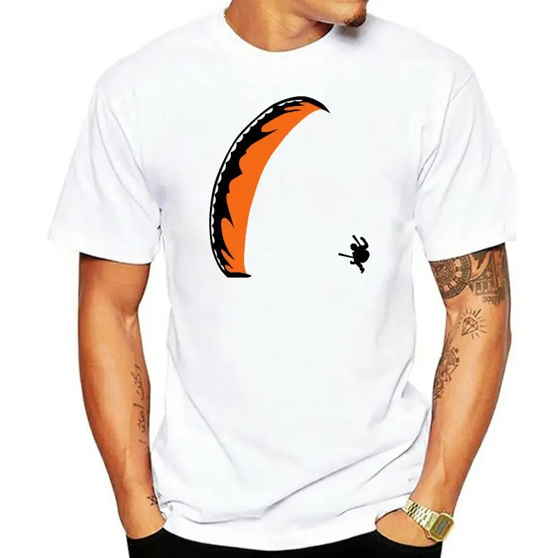 Paragliding Fan T-shirt For Men Cotton Tees Streetwear