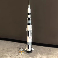 2025 New 602PCS 59cm NASA The Apollo Saturn V Space Exploration Rocket Bricks Kit Model,STEM Science Education Kid Diy Toy Gifts