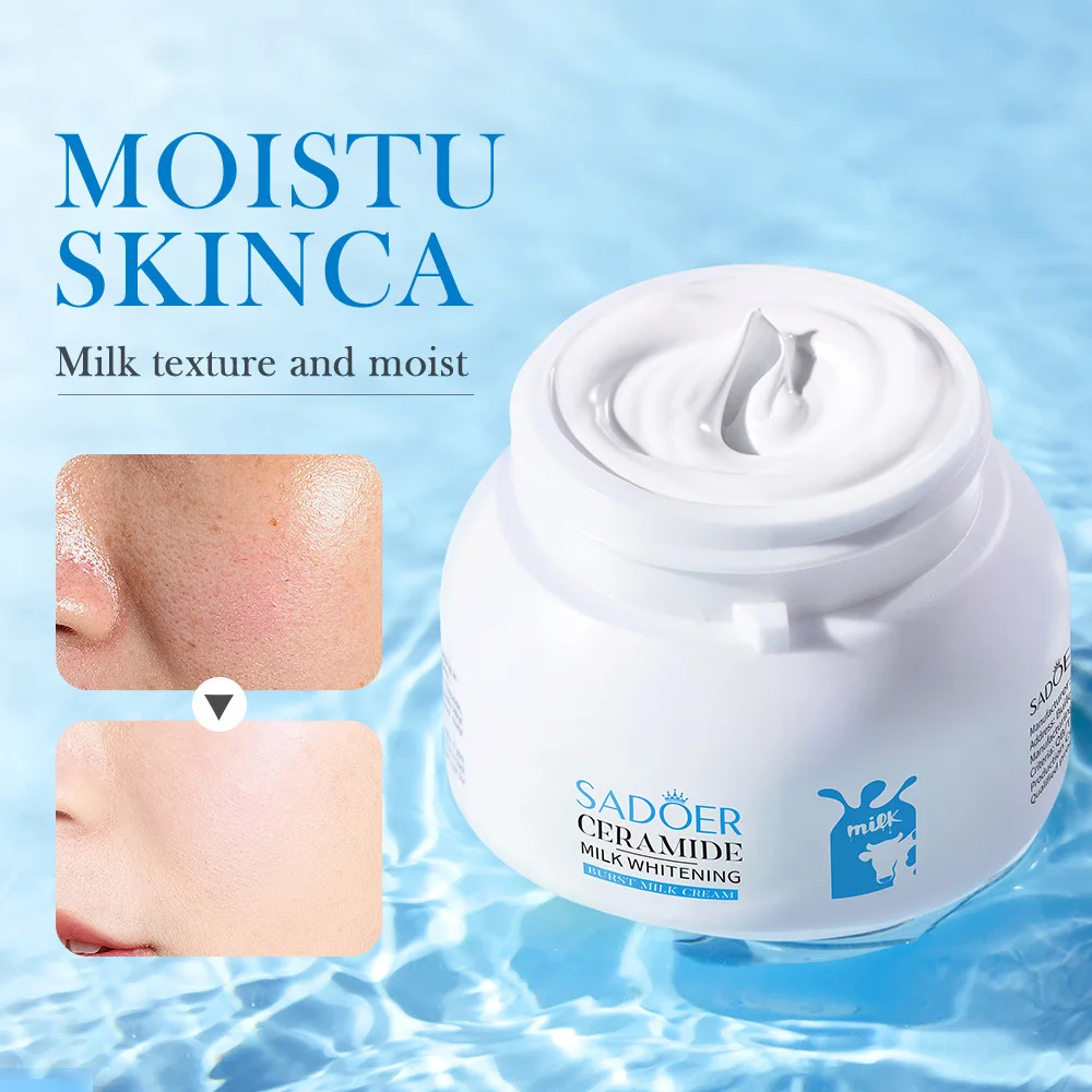 

SADOER Milk Whitening and Shrinking Pores Nourishing Cream Moisturizing Facial Spot Removal Cream Beauty Skincare