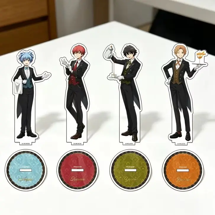 Assassination Classroom 15cm Karma Akabane Nagisa Shiota Acrylic Stand Figure Keychains Tabletop Decorations