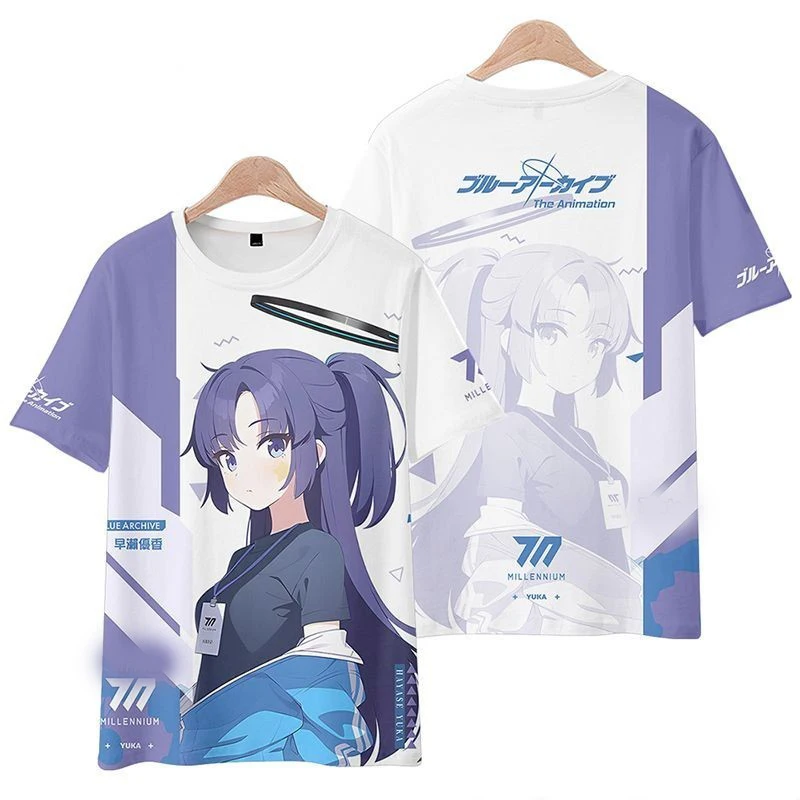 New Arrivals Game Blue Archive T-shirts 3D Print Kid Anime Cartoon Tees Men Women Short Sleeve Tshirt Oversized Harajuku Y2k Top