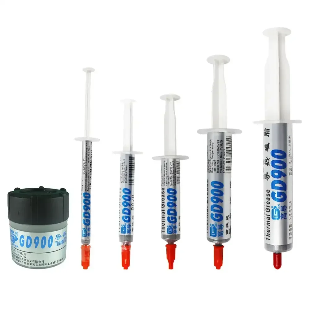 High Performance Thermal Grease Syringe Thermal Grease Paste GD900 Heatsink Compound Grease For CPU CN30 3/5/7/15/30g 4.8W/M-K