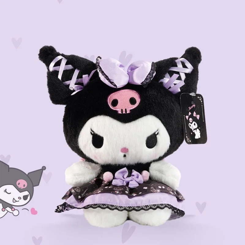 Sanrio Cute Party Kuromi Melody Plush Toys Festival Holiday Gift Homdecor Stuffed Dolls Girl Sleeping Plush Pillow