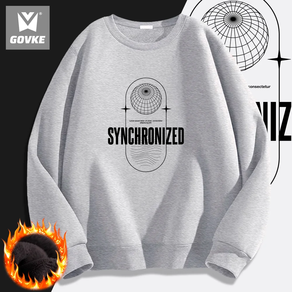 Synchronizid Hiphop Autumn and Winter New Style Printed Sweatshirts Individuality Men's  Sweatshirts Wearing Type Polyester