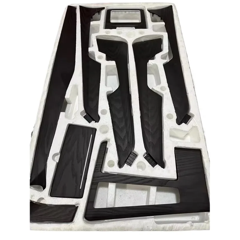 

9 Pcs Replacement Wood Interior Trim Dashboard Cover Panel Center Console Cover for A6 A7 C8 S6 S7