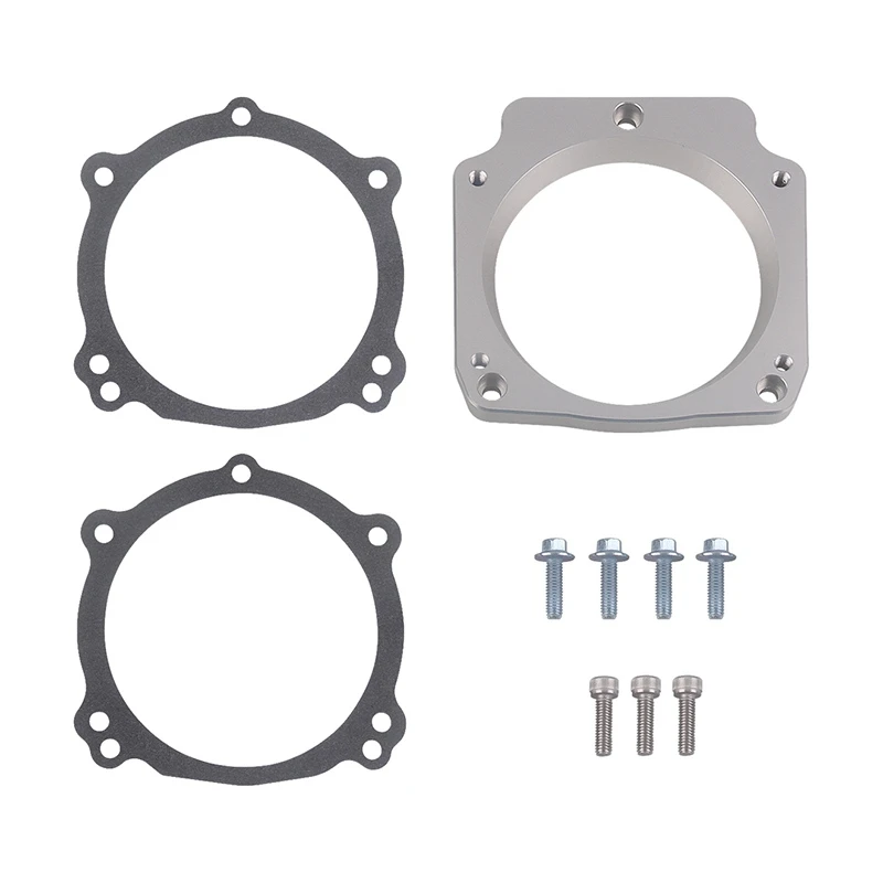 LS Throttle Body Truck Adapter - LS1 3 Bolt 92mm Intake Manifold to LS3 4 Bolt 102mm Throttle Body LM7 LR4 LQ4 LS6