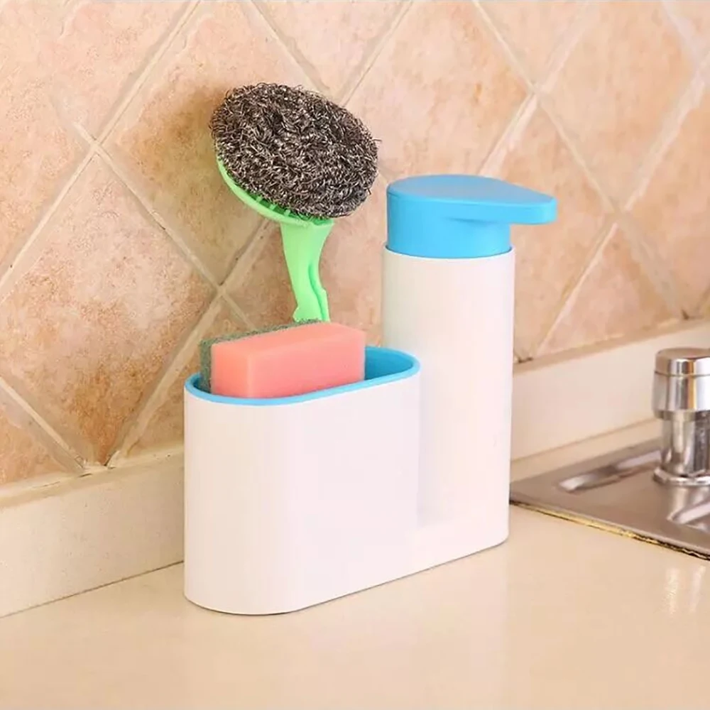 1pc Kitchen Shampoo Soap Dispenser Container Holder Newest Portable Home Bathroom Plastic Practical Liquid Soap Shampoo Storage