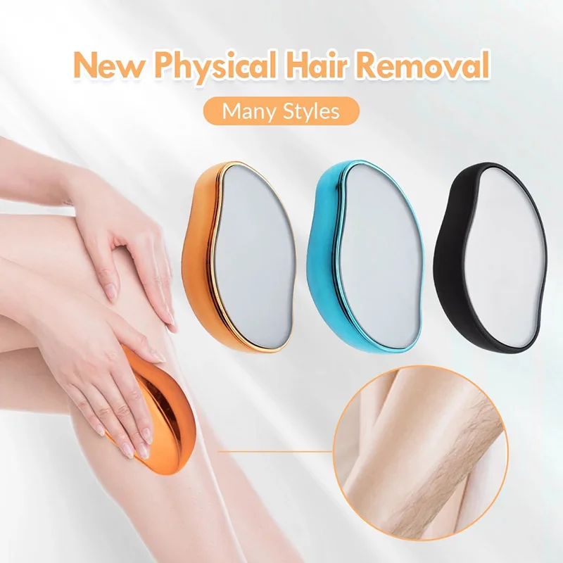 Dropship Physical Hair Remover Crystal Hair Eraser Reusable Painless Safe Epilator for Legs Arms Manual Hair Removal Beauty Tool