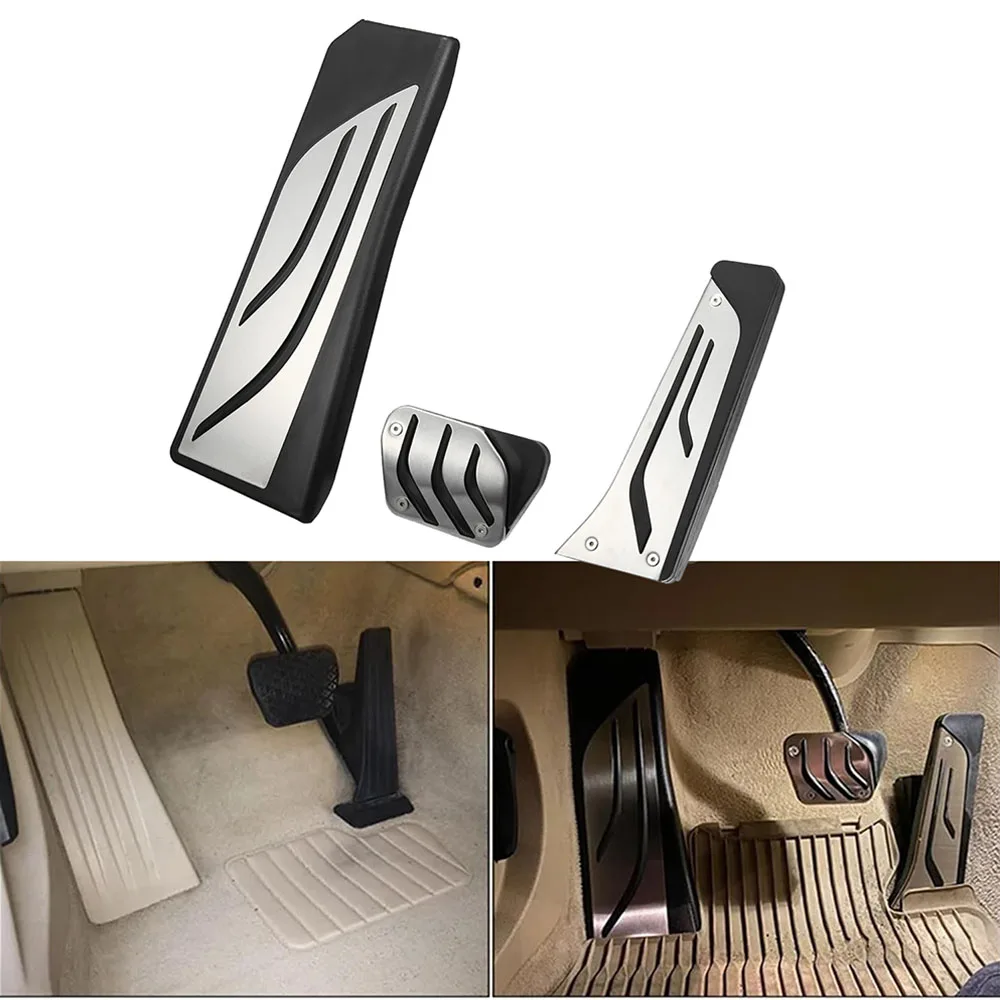 LHD combustible apto para freno de Gas embrague cubierta de almohadilla de Pedal muerto para BMW 5 6 7 Series GT M5 X3 X4 E83 F25 F26 Z4 E85 F03 F04 F10 F11